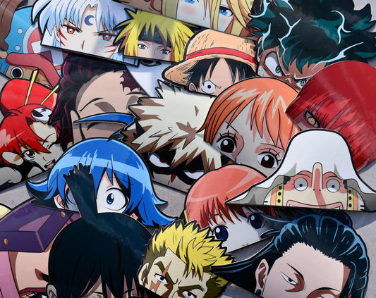 Custom Anime Peeker Sticker: Waterproof Peekaboo Vinyl